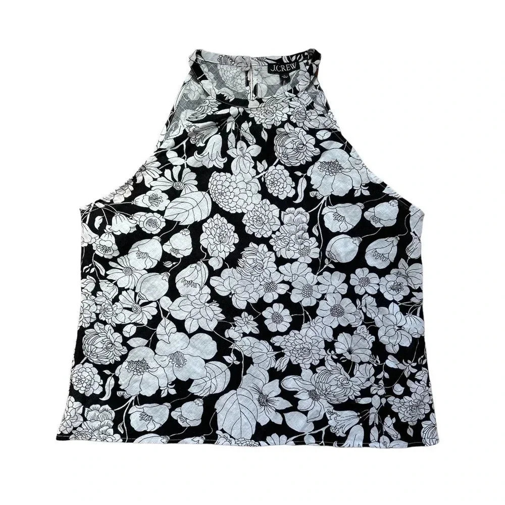 J.Crew Amber linen top in classic floral
